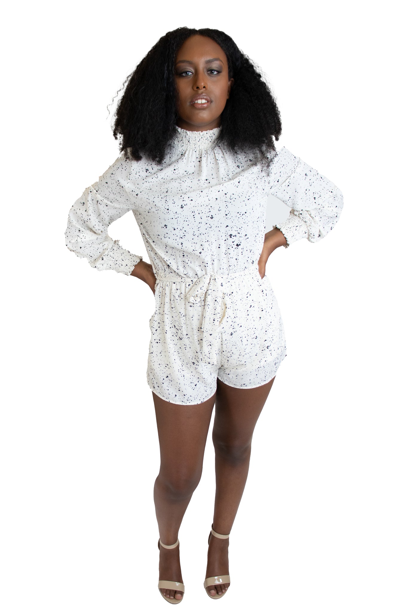 Anyanwu Smock Neck Romper