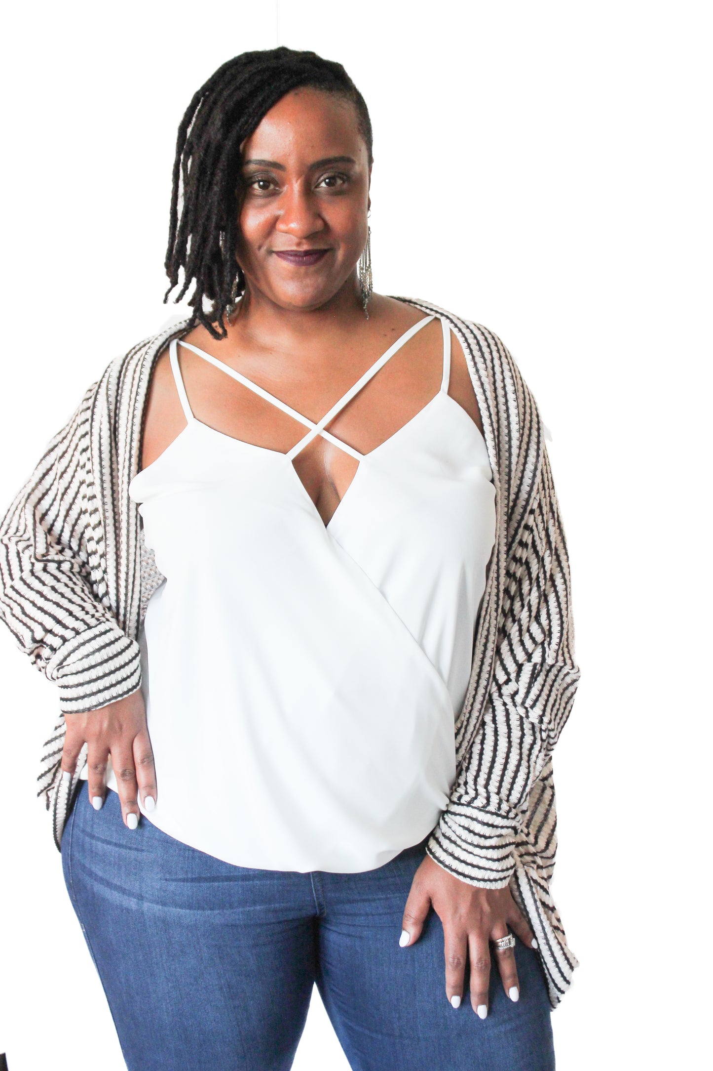 Keri Striped Cardigan