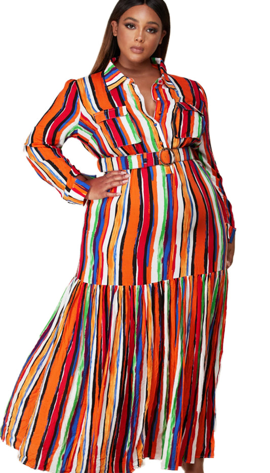 Tema Maxi Shirt Dress CURVY