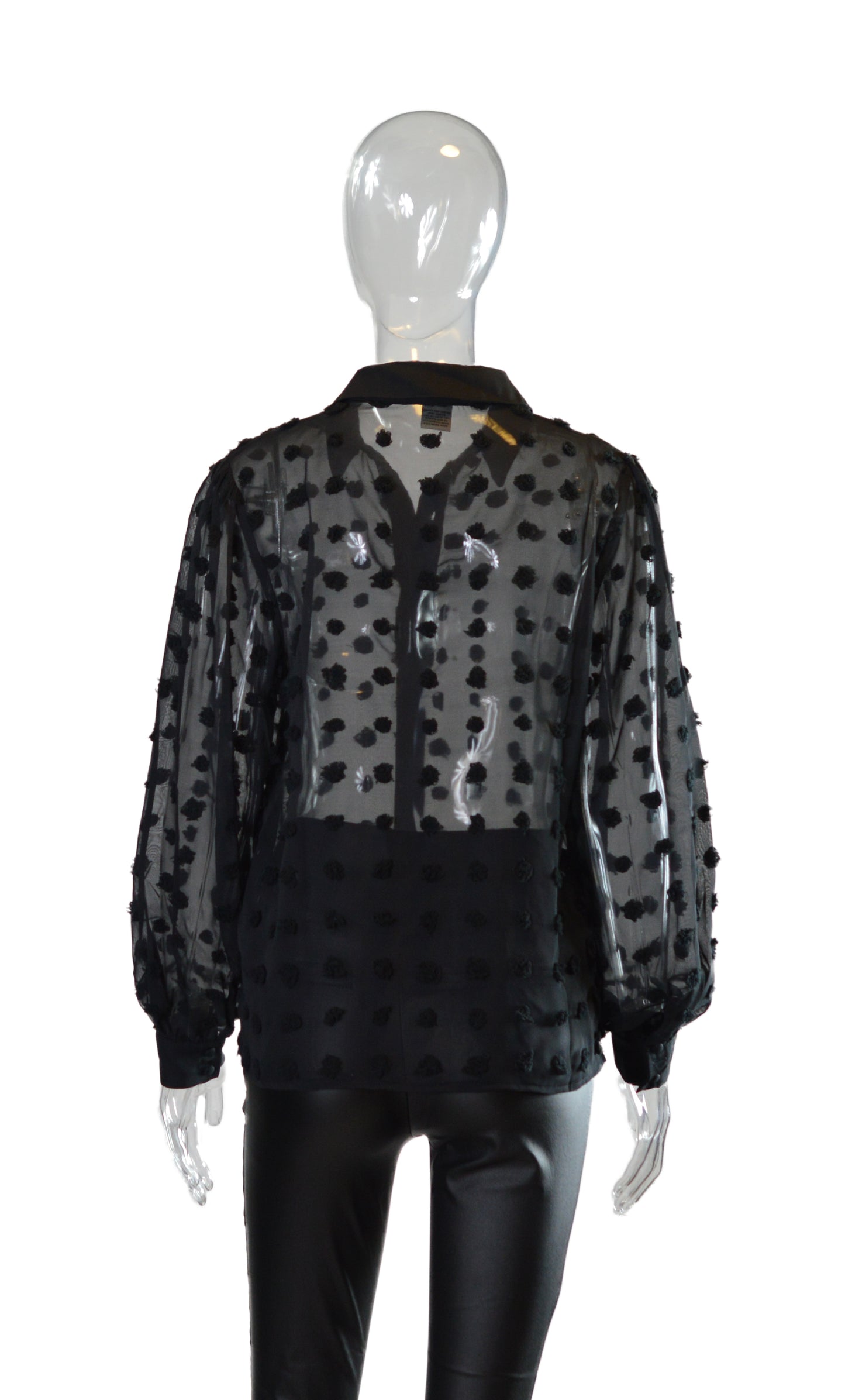 Oyem Swiss Dot Blouse